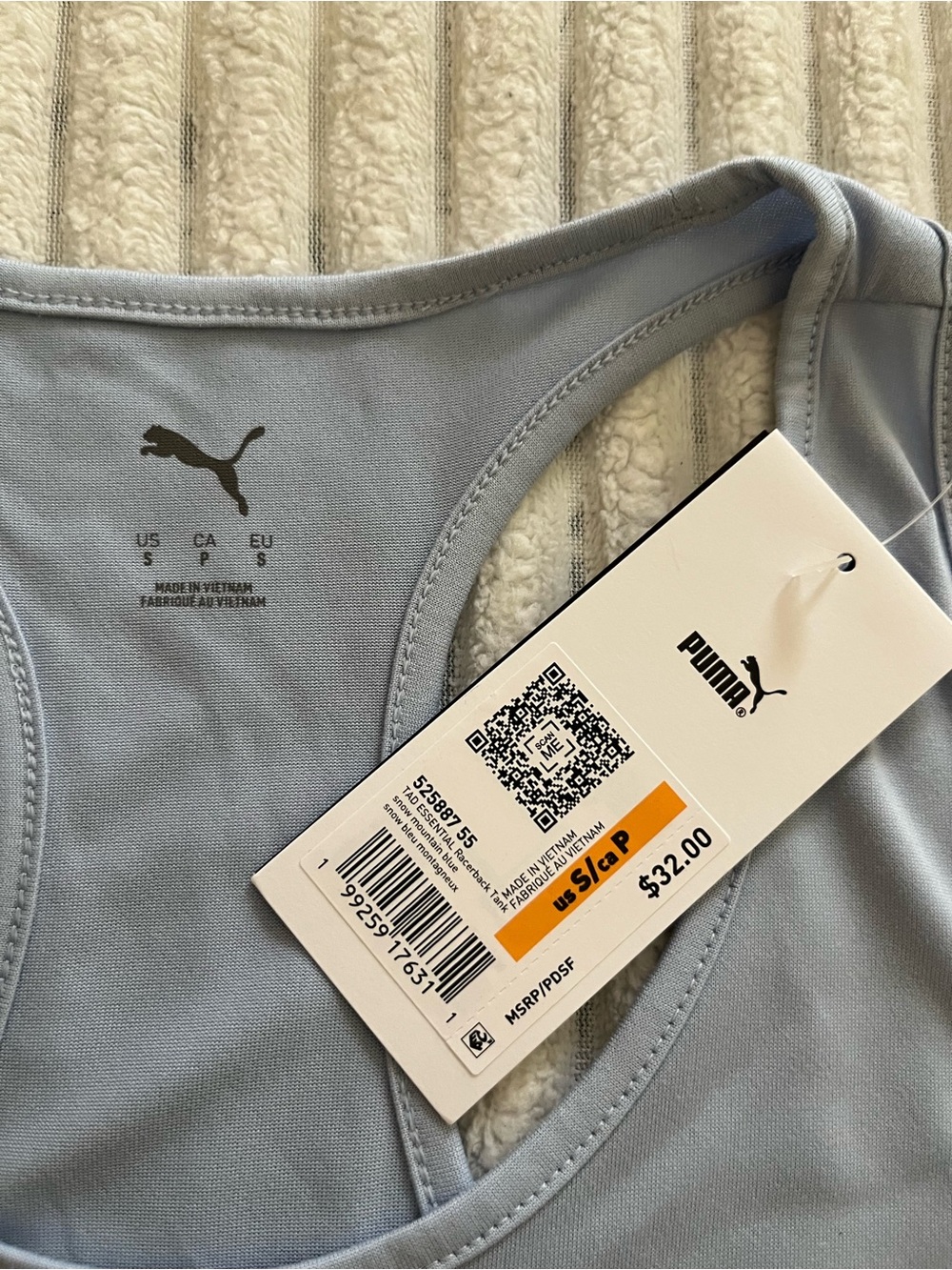 Puma Light Blue Racerback Tank - Picture 6 of 10